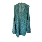 Free People  Women's Oversized Ocean Blue Chunky Cardigan Photo 2