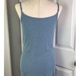SKIMS Soft Lounge Ribbed Slip Mini Dress with Adjustable Staps- Artic Blue Photo 5