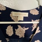 Monteau  V-Neck Cinched Mini Dress Navy Floral Photo 7