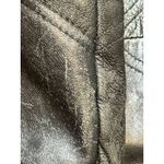 Vintage 90s Black Leather Car Coat Size M Photo 8