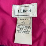 LL Bean Cranberry Fleece Lined Zip Up Active Outdoor Vest Women's Size Large Pink Photo 4
