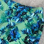 Banana Republic  Pants Women’s 6 Avery Business Casual Green Blue Floral Knit Photo 2