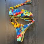 MELISSA SIMONE Zara One Piece Cut Out Swim Size XS Green Photo 1