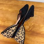 Betsey Johnson Betsy Johnson Cocoh Leopard Print D’Orsay Flats Black Suede Slip On Shoes 7.5 Photo 3