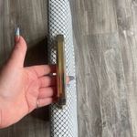 Vintage Metal Mesh Satchel Handbag White Photo 3