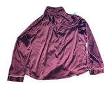 Stars Above  Satin Pajama Set - Deep Red Photo 1