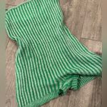 Amazon Summer Green Striped Halter Romper Photo 7