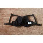 Athleta  Black White Stripe High Neck Crossback Swim /Sport Top 34B/C Photo 2