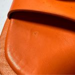 SheIn Orange Vegan Leather Gold Chain Slides Photo 6