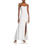 AQUA Scuba Strapless Bow Front Gown Size 12 Photo 3