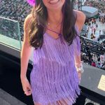 Purple Fringe Dress with Sparkles Photo 0