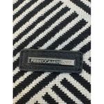 Rebecca Minkoff Geometric Beaded Tote Bag Black White Red Embroidered Top Handle Photo 2
