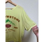 The Laundry Room  Yellowstone Oversized Cropped Tee Small Butter Yellow Graphic Photo 4