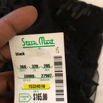 NWT Vintage Whimsygoth Gothic Vampy 100% Silk Black floral embroidery midi skirt flowy invisible zipper $165 Photo 5