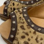 Yellow Box  Animal Print faux fur  Wedges Size 8 Photo 5