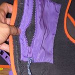ZARA Gray and Purple Vest with Orange Trim Photo 2