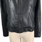 Harley Davidson Womens Moto Biker Jacket Size Medium Black Photo 5