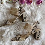 Bandolino NIB  Dalia Snake Print Block Heel Sandals Photo 6