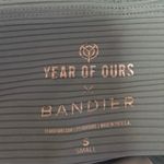 Year Of Ours x Bandier Blue Ribbed Tie Front Skinny Trousers Leggings Pants S Photo 3