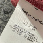 Reformation  Dusty Rose Rust Benedict Sweater Ribbed Midi Maxi Dress Size XL Photo 7