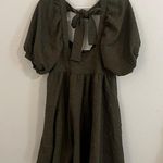 Free People  Violet Mini Dress in Green Photo 5