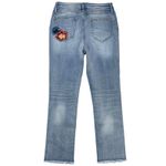 Driftwood Colette High Rise Floral Embroidered Crop Jeans Size 27 Photo 6