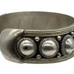 Siam Thailand Vintage Filigree Massive Silver Sterling Cuff Bracelet Pre 1948 Photo 2