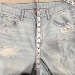 American Eagle  Outfitters Light Blue Skater Jeans w/ Distressed Rips Size 10 EUC Photo 6