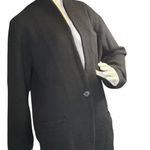 J.Crew Cardigan sweater Women’s Large Black Merino Wool Blend Oversized. Photo 8