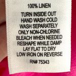 Jones New York | XS | 100% Linen Magenta Pink Sleeveless V-Neck Blouse T-Shirt Photo 4