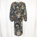 Ulla Johnson Agadir Belted Cotton Blend Printed Voile Dress Earth Tone Sol Photo 3