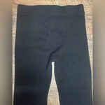 The Drop Ribbed Wool Blend Flared Leggings Size Large Black Photo 2