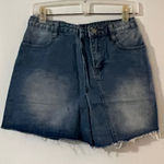 Hayden  Faded Blue Jean Skirt Photo 0