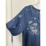 Kindred Chambray Denim Midi Dress Size Small Western Boho Cottage Prairie Blue Photo 2