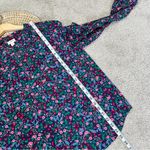 J. Crew Factory Women’s Popover Plaket Blouse Top Longsleeve Floral Multicolor S Pink Photo 15