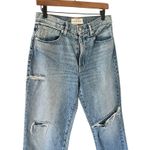 Slvrlake Straight Leg Distressed Denim Blue Size 28 Photo 2