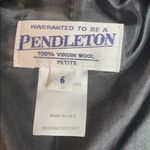 Pendleton  Virgin Wool Black Blazer 6 Petite Photo 4
