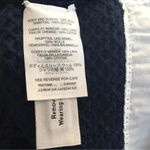 J.Crew  Women’s Navy White Faux Layered Sweater Shirt 100% Wool Size Small S Photo 4