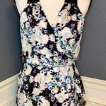 Parker  leather and silk water color wrap dress Photo 0