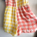 Farm Rio  Anthropologie Gingham Contrast Romper Photo 3