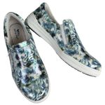 Spring Step Like New  Leather Whipsie Tufts Slip-On Sneakers Floral Size 10 Photo 0