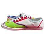Custom Hand Painted Toy Story Inspired Canvas Sneakers Woody Buzz Women's Size 9 White Photo 3