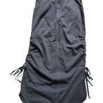 Tyte 90s Parachute Skirt Women Size 9 Gray Midi Y2K Drawstring Ruched Sides EUC Photo 0