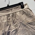 Anthropologie Cartonnier Twill Metallic Pocket Skirt Size 10 Beige Neutral Metallic Chic Photo 2