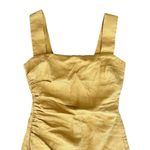 Reformation Women’s Kerrigan Linen Tank Dress in Tuscan Sun Mustard Yellow Sz 0 Photo 2