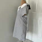 YPB Abercrombie Neoknit Striped Collared Dress Black Size M Photo 5