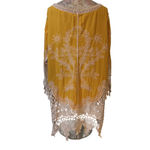 C EST.1946 Women’s Boho Yellow Blouse 3/4 Sleeve Crochet Embroidered SZ 22/24 Photo 2