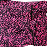 Betsey Johnson  Women Scrub Top Uniform M Pink Black Leopard Medical Nurse Trendy Photo 2