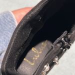 Lulu’s Black Suede High Heel Ankle Boots With Pearls B74 Black Size 7 Photo 5