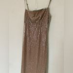House Of CB LIMITED EDITION  'Alondra' Cafe Au Lait Beaded Maxi Dress NWOT size S Photo 9